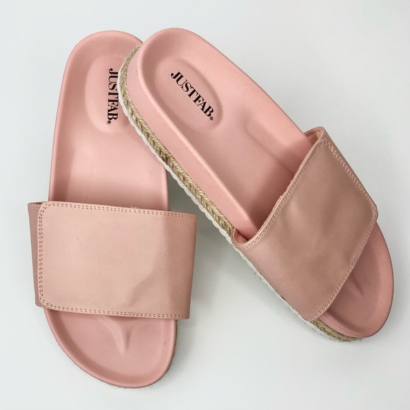 Pink Slides JustFab - Picture 3 of 6